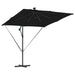Parasol banana cu brațe cu blocare Negru 249 x 249 x 250 cm - WALTI WALTI