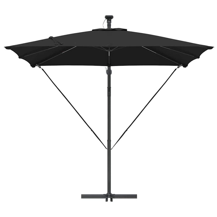 Parasol banana cu brațe cu blocare Negru 249 x 249 x 250 cm - WALTI WALTI