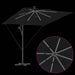 Parasol banana cu brațe cu blocare Negru 249 x 249 x 250 cm - WALTI WALTI