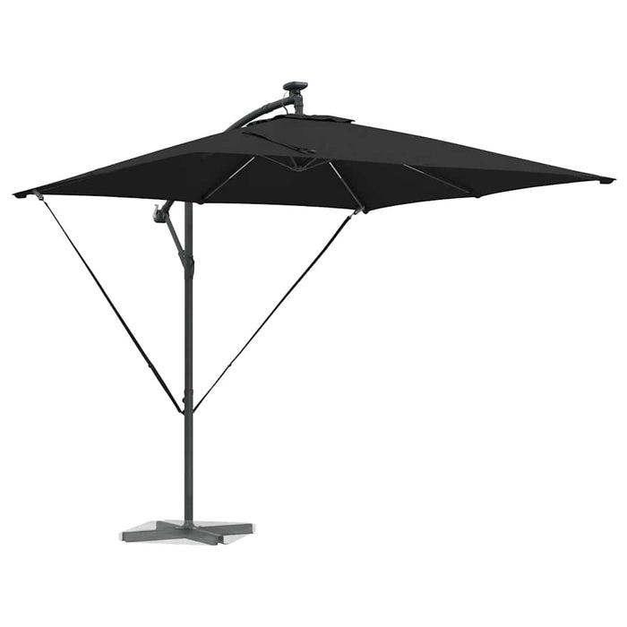 Parasol banana cu brațe cu blocare Negru 249 x 249 x 250 cm - WALTI WALTI