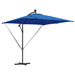 Parasol banana cu brațe albastru 249 x 249 x 250 cm - WALTI WALTI