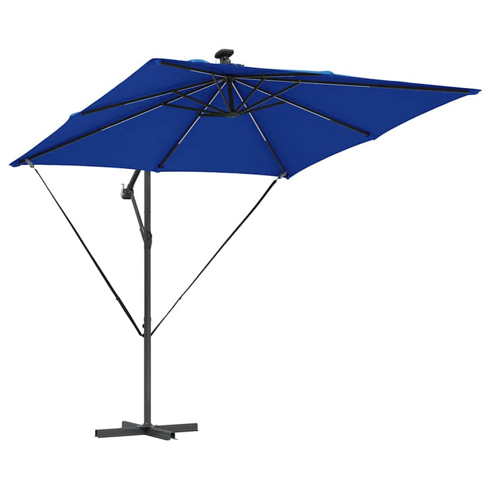Parasol banana cu brațe albastru 249 x 249 x 250 cm - WALTI WALTI