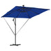 Parasol banana cu brațe albastru 249 x 249 x 250 cm - WALTI WALTI