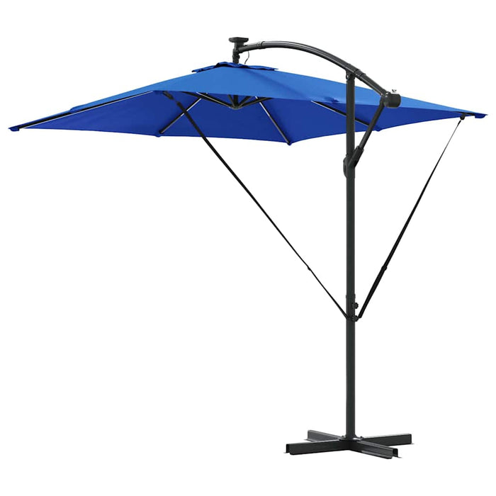 Parasol banana cu brațe albastru 249 x 249 x 250 cm - WALTI WALTI