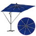 Parasol banana cu brațe albastru 249 x 249 x 250 cm - WALTI WALTI