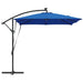 Parasol banana cu brațe albastru 249 x 249 x 250 cm - WALTI WALTI