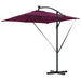 Parasol banana cu brațe Roșu bordo 249 x 249 x 250 cm - WALTI WALTI