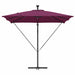 Parasol banana cu brațe Roșu bordo 249 x 249 x 250 cm - WALTI WALTI