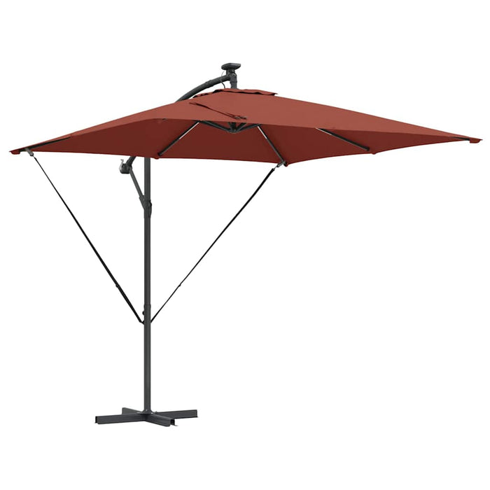 Parasol banana cu brațe Terracota 249 x 249 x 250 cm - WALTI WALTI