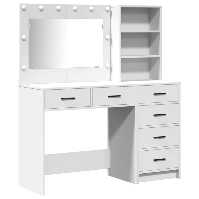Masă de Machiaj cu sertar Alb 78,5 x 41 x 135 cm Lemn compozit - WALTI WALTI
