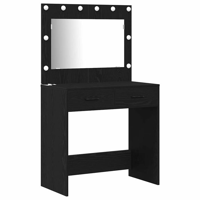 Masă de Machiaj cu raft Negru 78,5 x 41 x 135 cm Lemn compozit - WALTI WALTI