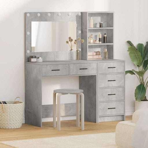 Masă de Machiaj cu sertar Gri 78,5 x 41 x 135 cm Lemn compozit - WALTI WALTI