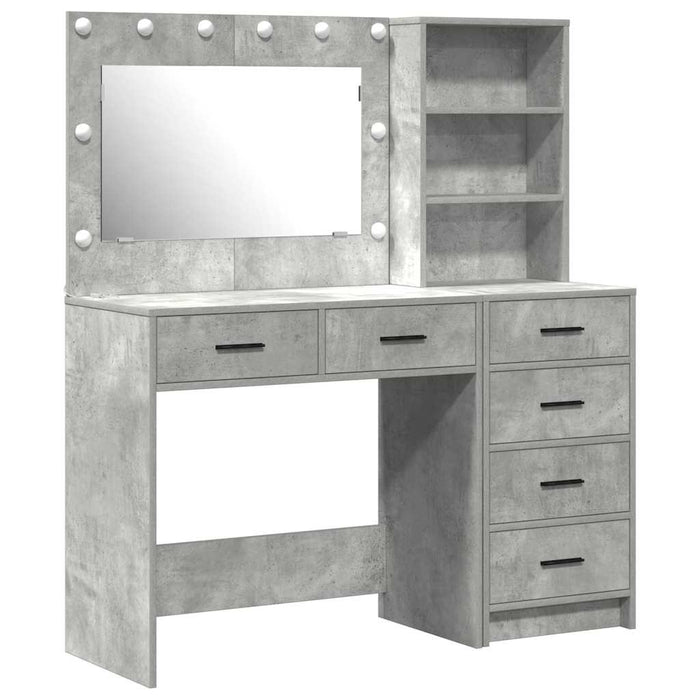 Masă de Machiaj cu sertar Gri 78,5 x 41 x 135 cm Lemn compozit - WALTI WALTI