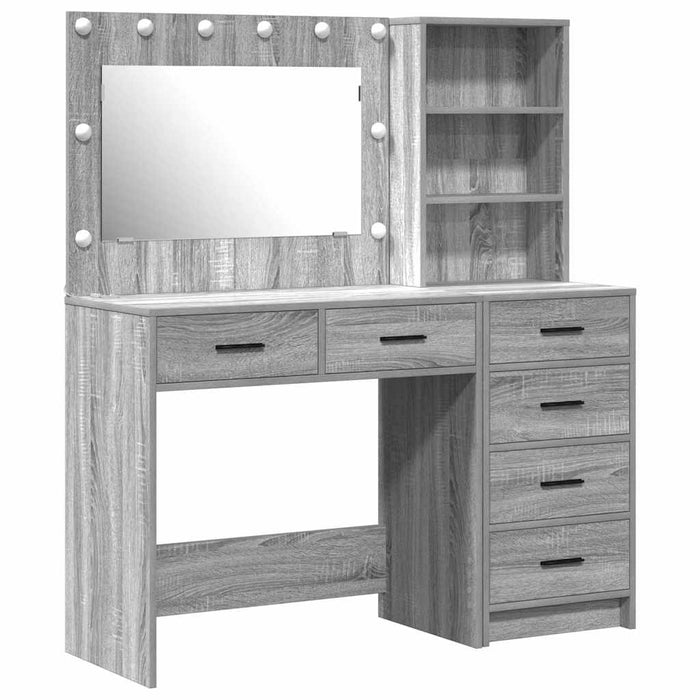 Masă de Machiaj Gri deschis 78,5 x 41 x 135 cm Lemn compozit - WALTI WALTI