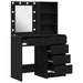 Masă de Machiaj 2 pcs Negru 50 x 41 x 135 cm Lemn compozit - WALTI WALTI