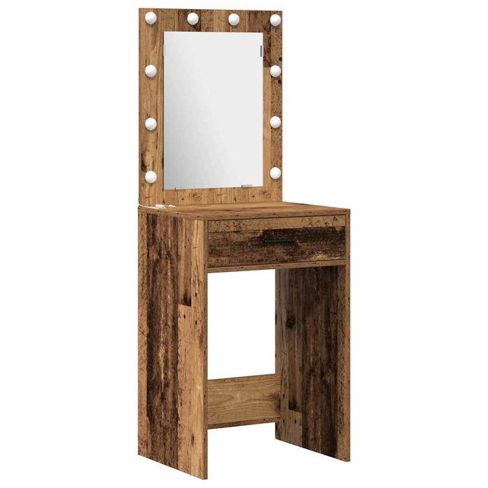 Masă de Machiaj 2 pcs Maro 50 x 41 x 135 cm Lemn compozit - WALTI WALTI