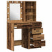 Masă de Machiaj 2 pcs Maro 50 x 41 x 135 cm Lemn compozit - WALTI WALTI