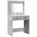 Masă de Machiaj 3 pcs Gri 40 x 41 x 135 cm Lemn compozit - WALTI WALTI