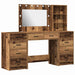 Masă de Machiaj 3 pcs Maro 40 x 41 x 135 cm Lemn compozit - WALTI WALTI