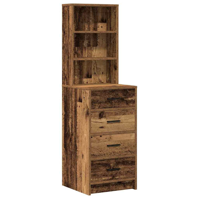 Masă de Machiaj 3 pcs Maro 40 x 41 x 135 cm Lemn compozit - WALTI WALTI