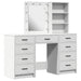 Masă de Machiaj 3 pcs Alb 40 x 41 x 135 cm Lemn compozit - WALTI WALTI