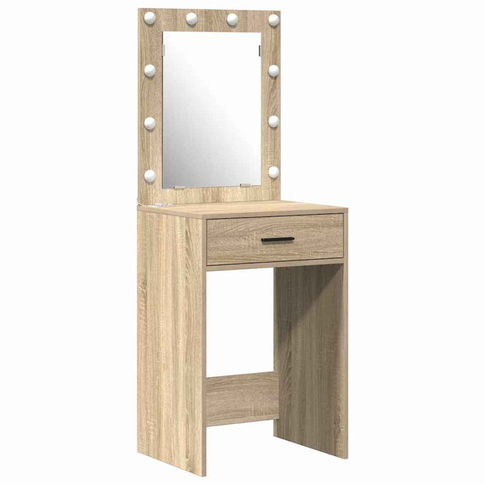 Masă de Machiaj 3 pcs Maro 40 x 41 x 135 cm Lemn compozit - WALTI WALTI