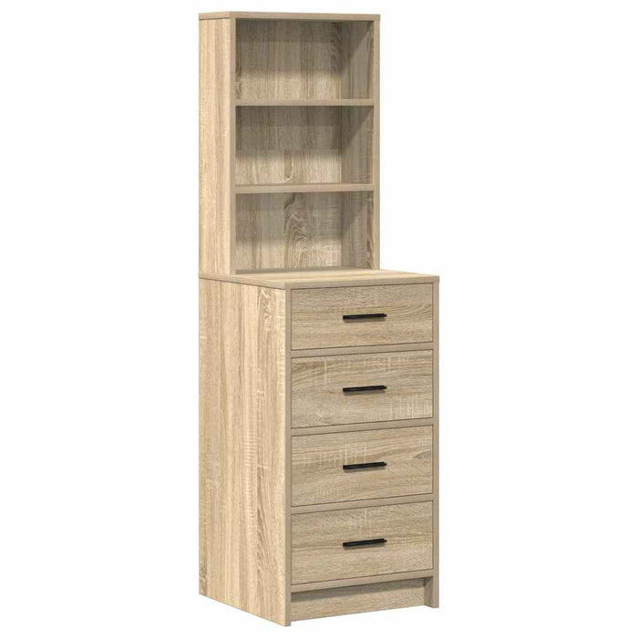 Masă de Machiaj 3 pcs Maro 40 x 41 x 135 cm Lemn compozit - WALTI WALTI