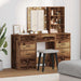 Masă de Machiaj 3 pcs Maro 40 x 41 x 135 cm Lemn compozit - WALTI WALTI