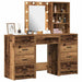 Masă de Machiaj 3 pcs Maro 40 x 41 x 135 cm Lemn compozit - WALTI WALTI