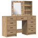 Masă de Machiaj 3 pcs Maro 40 x 41 x 135 cm Lemn compozit - WALTI WALTI