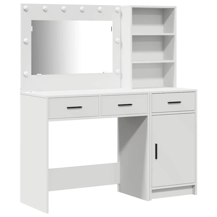 Masă de Machiaj 2 pcs Alb 78,5 x 41 x 135 cm Lemn compozit - WALTI WALTI