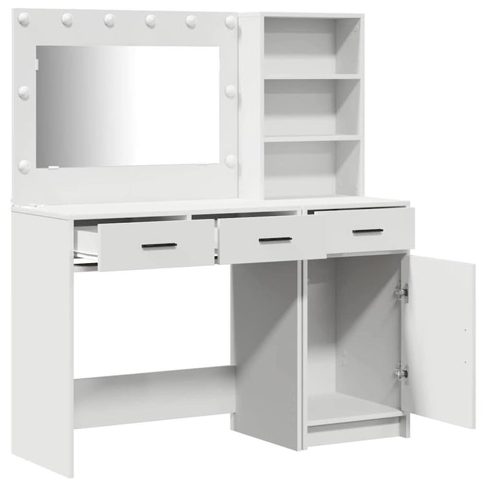 Masă de Machiaj 2 pcs Alb 78,5 x 41 x 135 cm Lemn compozit - WALTI WALTI