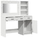 Masă de Machiaj 2 pcs Alb 78,5 x 41 x 135 cm Lemn compozit - WALTI WALTI