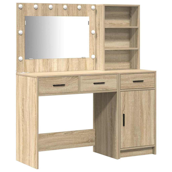 Masă de Machiaj 2 pcs Maro 78,5 x 41 x 135 cm Lemn compozit - WALTI WALTI