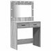 Masă de Machiaj 2 pcs Gri 78,5 x 41 x 135 cm Lemn compozit - WALTI WALTI