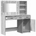 Masă de Machiaj 2 pcs Gri 78,5 x 41 x 135 cm Lemn compozit - WALTI WALTI