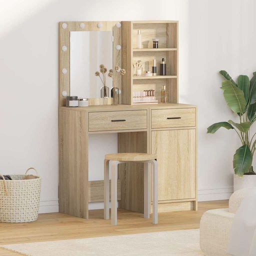 Set de Dressing cu sertar 2 pcs Stejar Sonoma 50 x 41 x 135 cm - WALTI WALTI