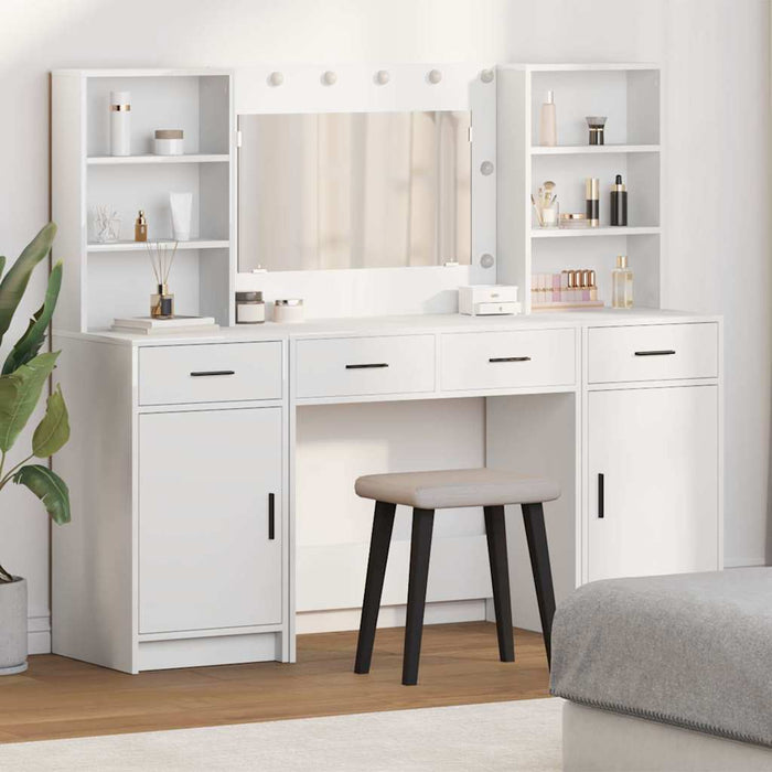 Set de Dressing 3 pcs Alb 78,5 x 41 x 135 cm Lemn compozit - WALTI WALTI