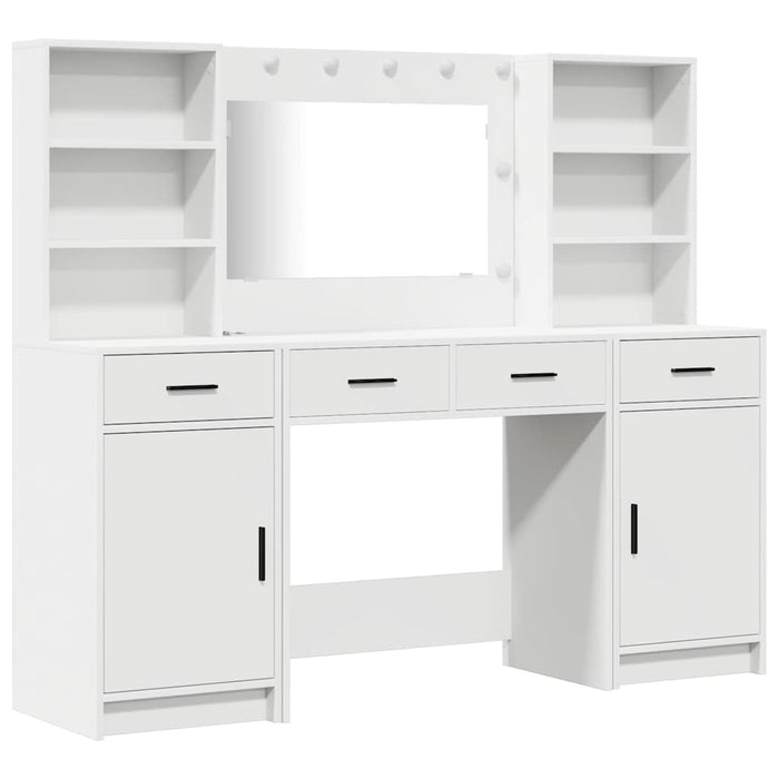 Set de Dressing 3 pcs Alb 78,5 x 41 x 135 cm Lemn compozit - WALTI WALTI