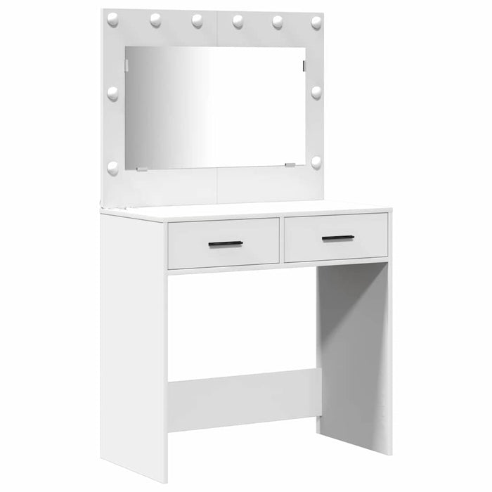 Set de Dressing 3 pcs Alb 78,5 x 41 x 135 cm Lemn compozit - WALTI WALTI