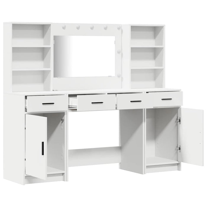 Set de Dressing 3 pcs Alb 78,5 x 41 x 135 cm Lemn compozit - WALTI WALTI