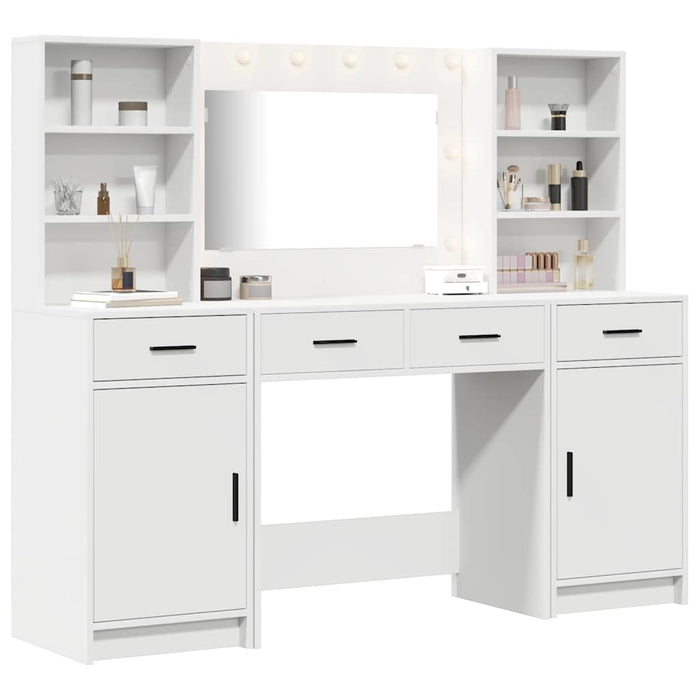Set de Dressing 3 pcs Alb 78,5 x 41 x 135 cm Lemn compozit - WALTI WALTI