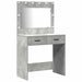 Set de Dressing cu raft 3 pcs Gri din beton 78,5 x 41 x 135 cm - WALTI WALTI