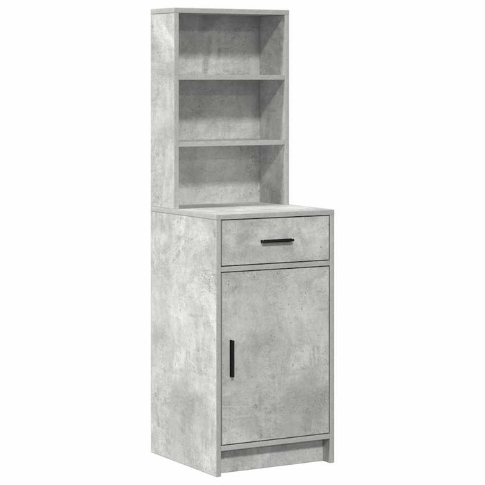 Set de Dressing cu raft 3 pcs Gri din beton 78,5 x 41 x 135 cm - WALTI WALTI
