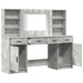 Set de Dressing cu raft 3 pcs Gri din beton 78,5 x 41 x 135 cm - WALTI WALTI