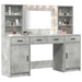 Set de Dressing cu raft 3 pcs Gri din beton 78,5 x 41 x 135 cm - WALTI WALTI