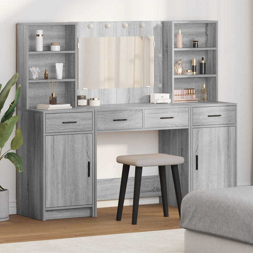 Set de Dressing cu sertar 3 pcs sonoma gri 78,5 x 41 x 135 cm - WALTI WALTI