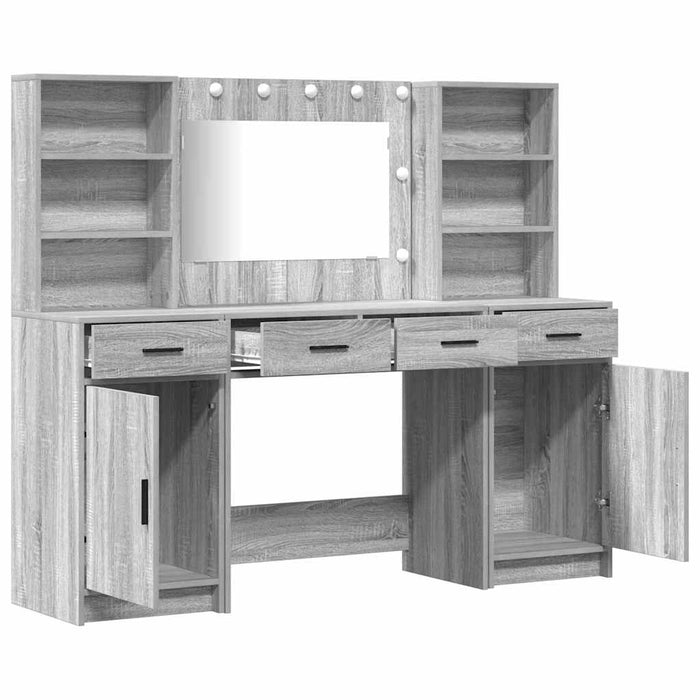 Set de Dressing cu sertar 3 pcs sonoma gri 78,5 x 41 x 135 cm - WALTI WALTI