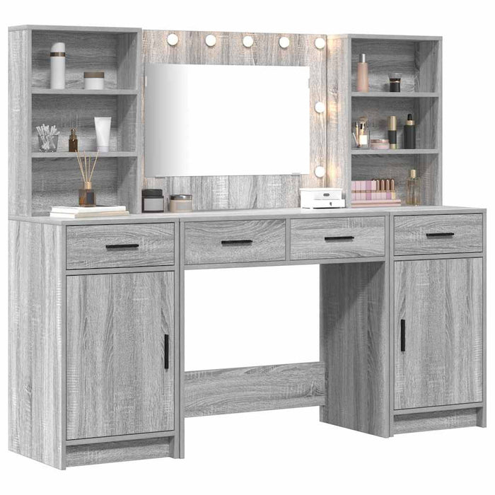 Set de Dressing cu sertar 3 pcs sonoma gri 78,5 x 41 x 135 cm - WALTI WALTI