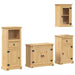 Set mobilier de baie „Corona”, 4 piese, lemn masiv de pin - WALTI WALTI